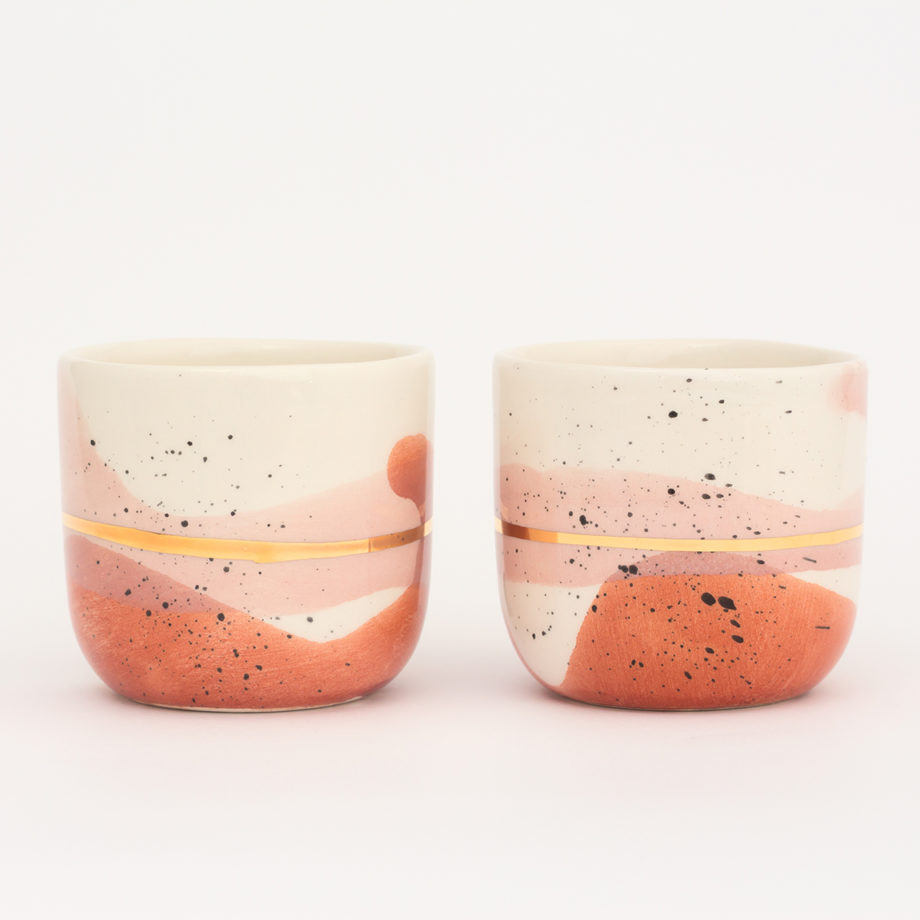 Marinski Heartmades Landscapes Caffe Latte ceramic cuMarinski Heartmades Landscapes WATERCOLOR ceramic cups