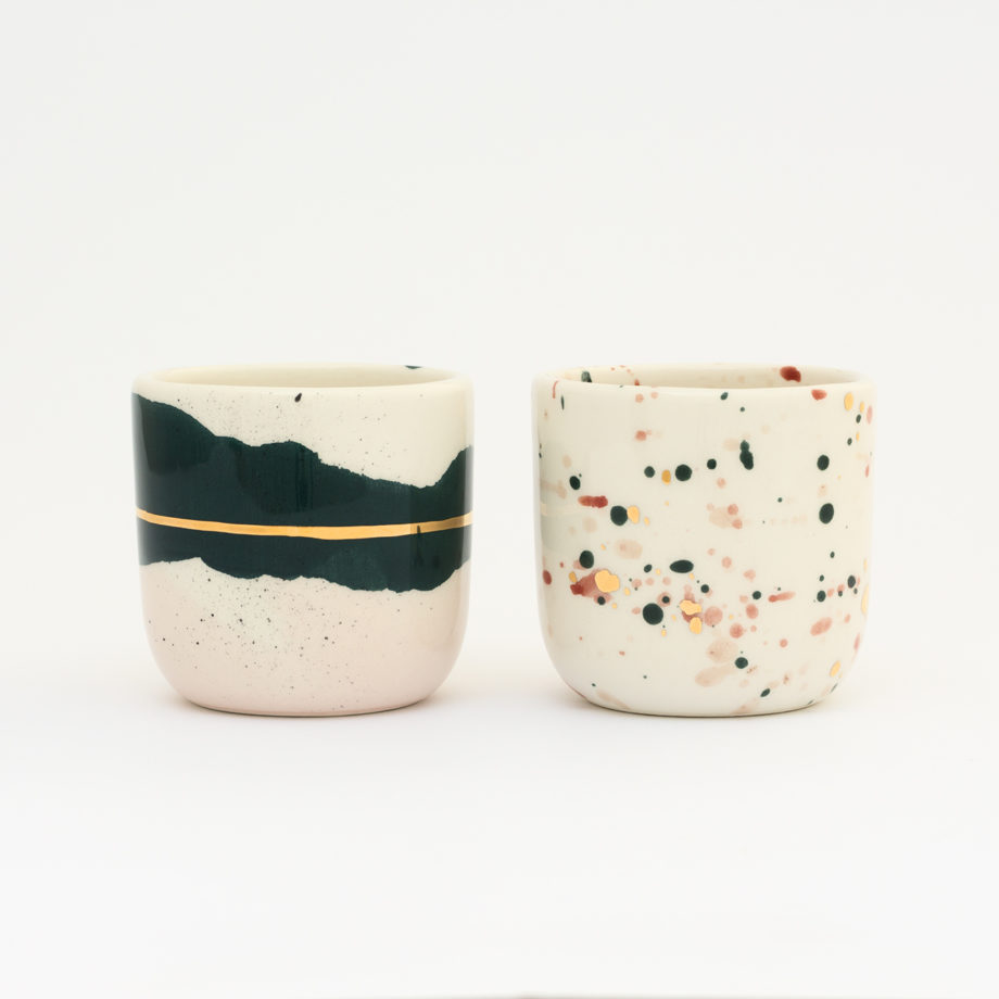 Marinski Heartmades Landscapes Caffe Latte ceramic cuMarinski Heartmades Landscapes WATERCOLOR ceramic cups