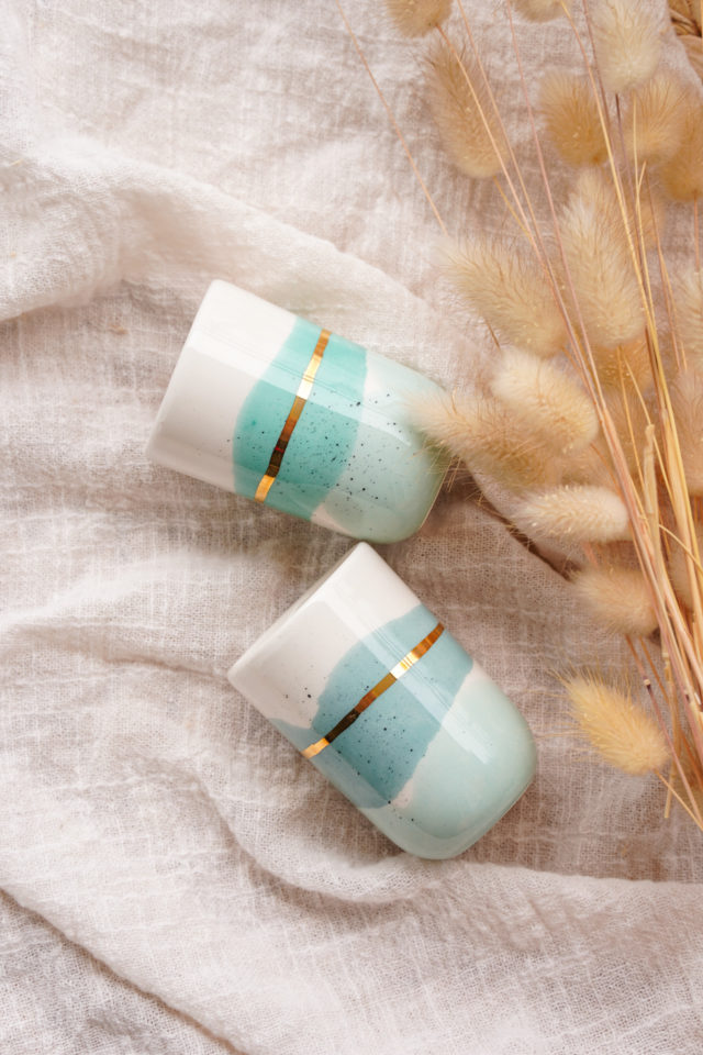 Marinski Heartmades Landscapes Watercolored ceramic cups