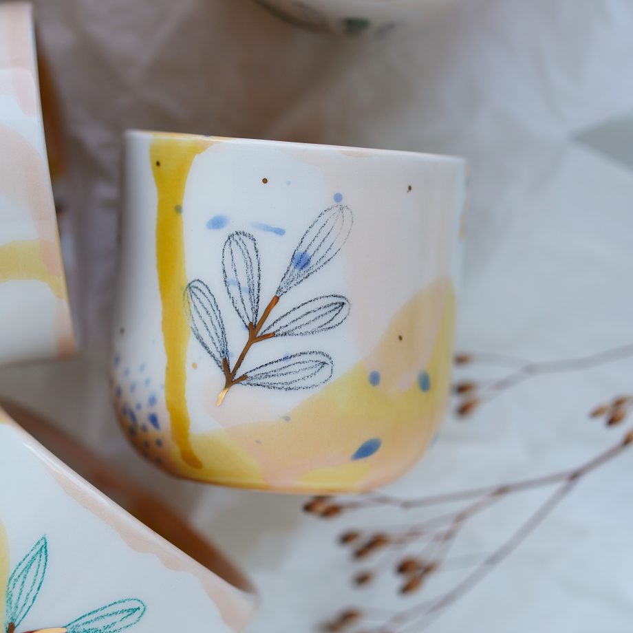 Marinski Heartmades Daydream Ceramic collection of cups