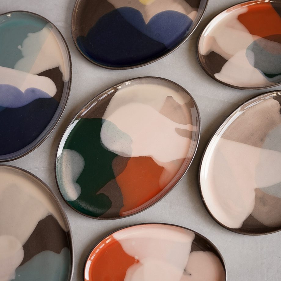 Marinski Heartmades Stoneware plates